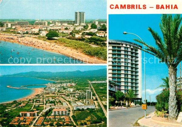 Cambrils Fliegeraufnahme mit Strand Bahia