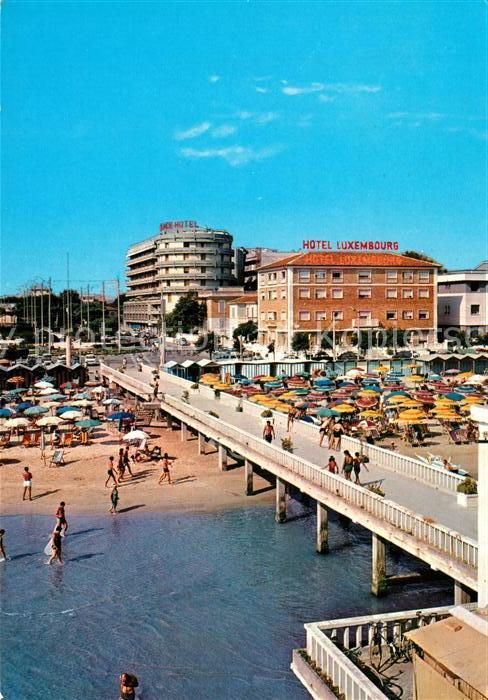 Senigallia Strand Brücke Luxembourg et Palace-Hote
