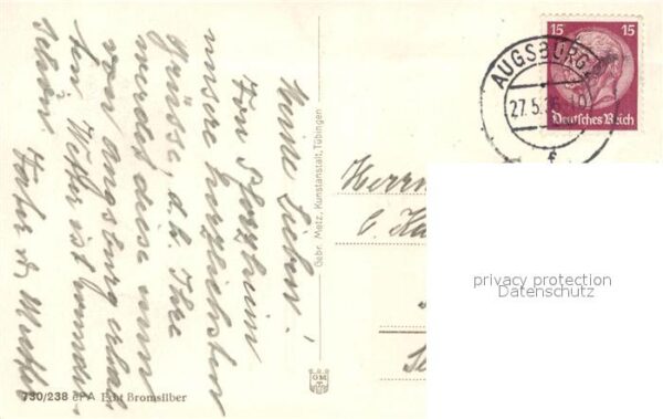 Pforzheim Marktplatz Gewerbeschule Hindenburg-Anl – Bild 2