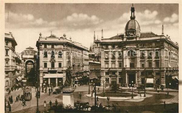 Milano Piazza Cordusio Strassenbahn