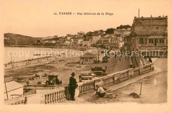 Tanger Tangier Tangiers Vue generale de la Plage