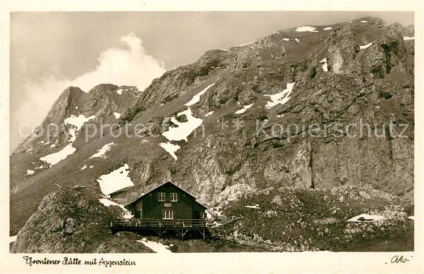 Pfronten Pfrontener Hütte mit Aggenstein