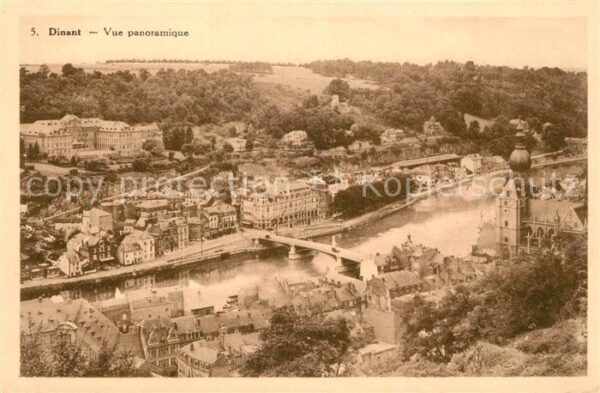 Dinant Wallonie Vue panoramique aerienne
