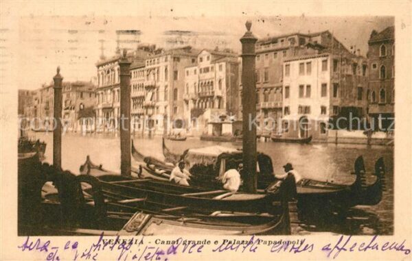 Venezia Venedig Canal grande e Palazzo Papadopoli