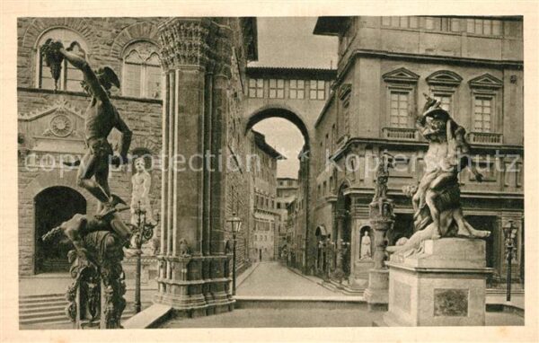 Firenze Florenz Interno della Loggia de Lanzi