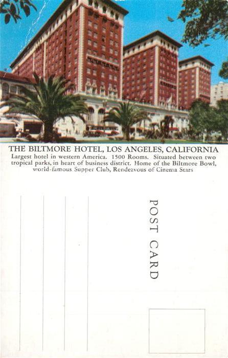 Los Angeles California The Biltmore Hotel