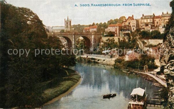Knaresborough Viadukt über den Fluss Nidd