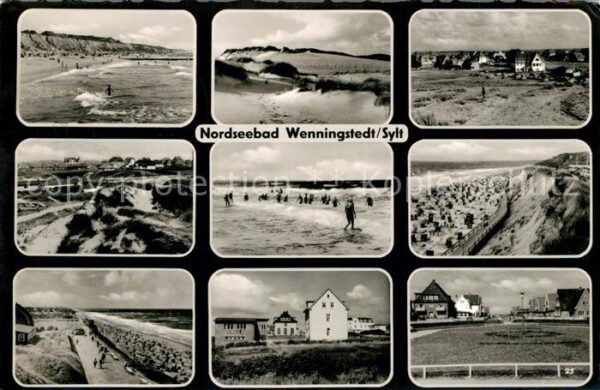 Wenningstedt Sylt Strand Dünen Brandung Küste Promenade H