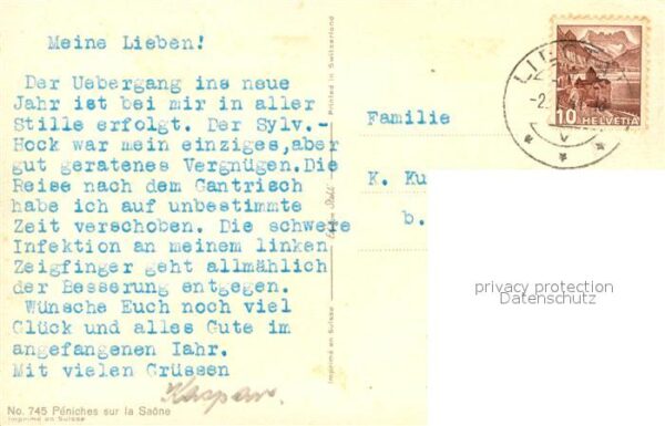 Kuenstlerkarte Péniches sur la Saône – Bild 2