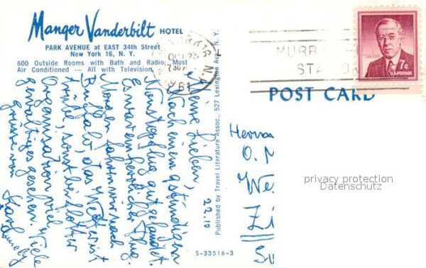 New York City Manger Vanderbilt Hotel – Bild 2