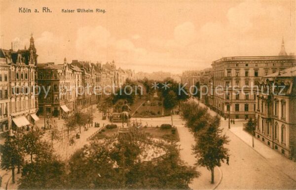 Koeln Rhein Kaiser Wilhelm Ring Denkmal