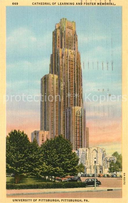 Pittsburgh Cathedral of Learning and Foster Memori