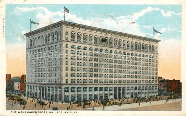 Philadelphia Pennsylvania The Wanamaker Store Illustration