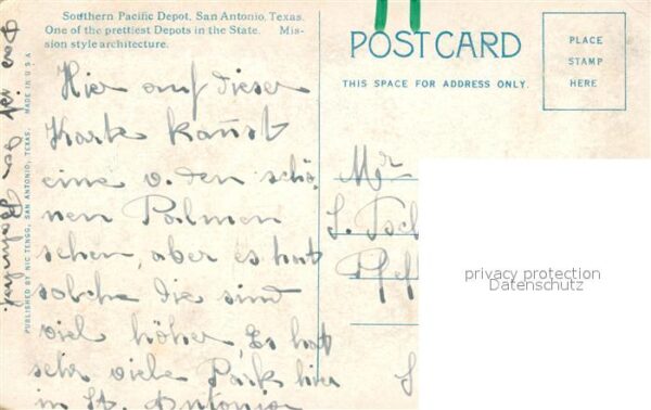 San Antonio Texas Southern Pacific Depot Mission Style Ar – Bild 2