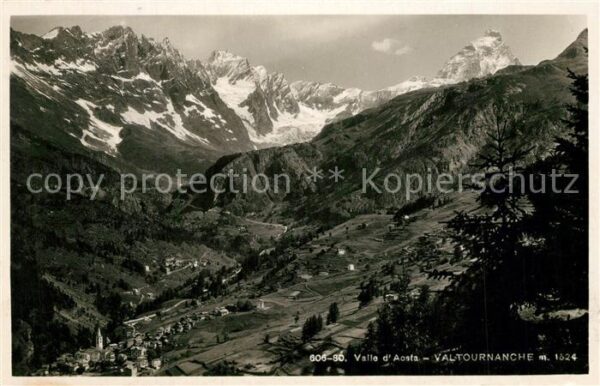 Valtournanche Panorama Valle d_Aosta Alpen