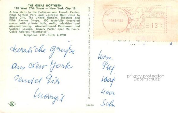 New York City The Great Northern Hotel Lounge – Bild 2
