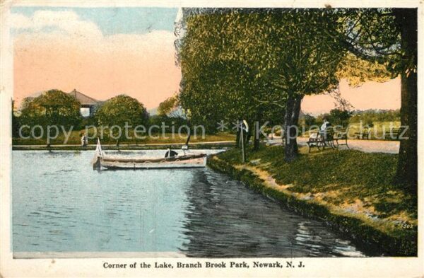 Newark New Jersey Corner of the Lake Branch Brook Park
