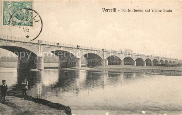Vercelli Ponte Nuovo sul Fiume Sesia