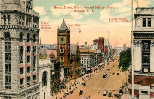 Newark New York Broad Street north toward Military Park