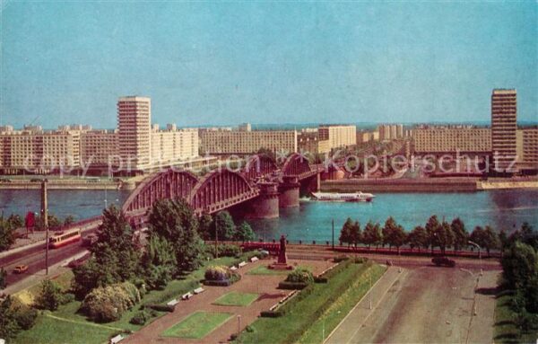Leningrad St Petersburg Stadtpanorama mit Newa Brücke