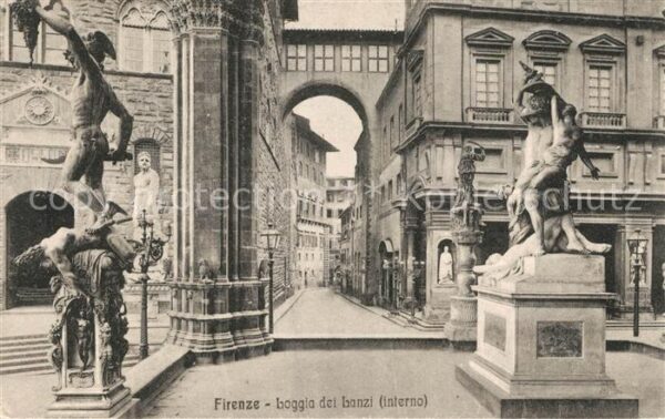 Firenze Florenz Loggia dei Lanzi interno Monumento