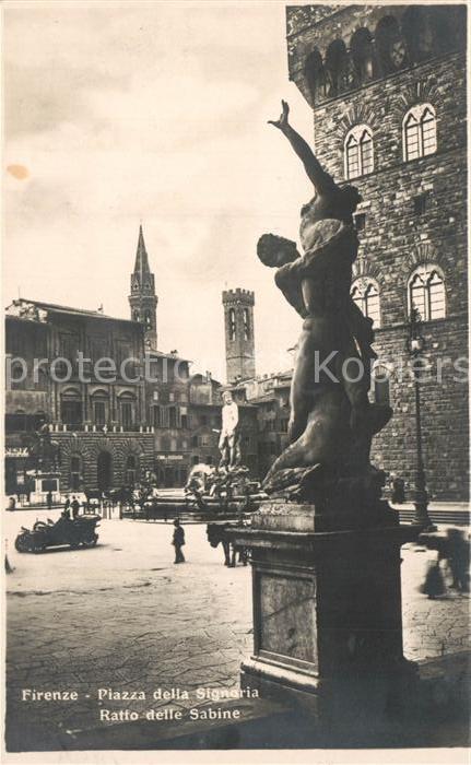 Firenze Florenz Piazza della Signoria Ratto delle Sabin