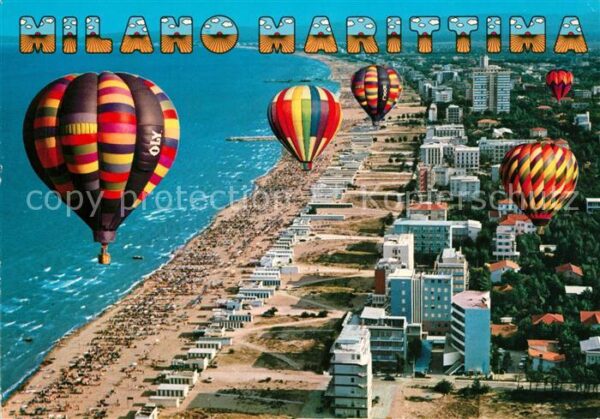 Milano Marittima Panorama Ballon Luftaufnahme
