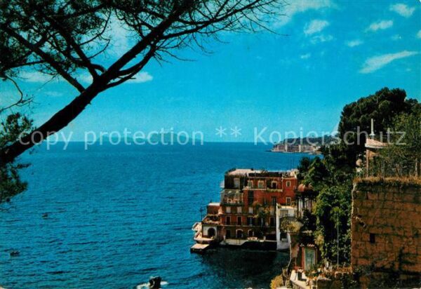 Napoli Neapel Posillipo e vista di Capri