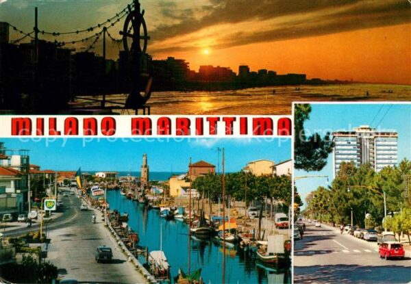 Milano Abendstimmung am Hafen Strassenpartie H