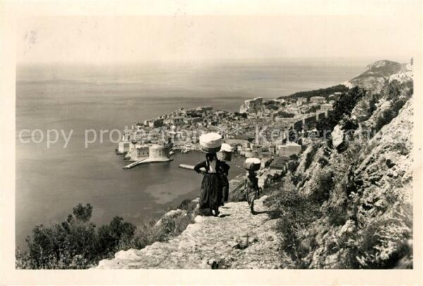 Dubrovnik Ragusa Panorama Küste Hafen Festung Altstadt