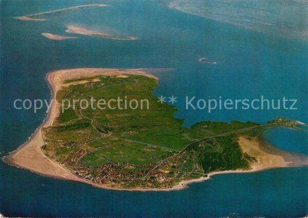 Borkum Fliegeraufnahme aus 4000 m Flughöhe