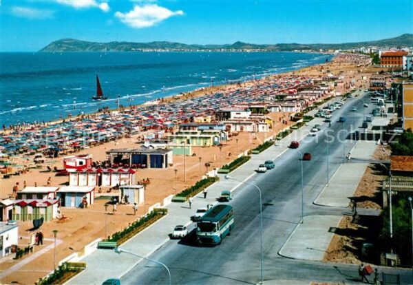 Miramare di Rimini  Lungomare e spiaggia Strand Promenade