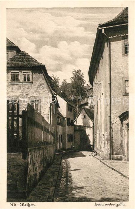 Alt Meissen Elbe Leinewebergasse Sächsische Heimatschutz