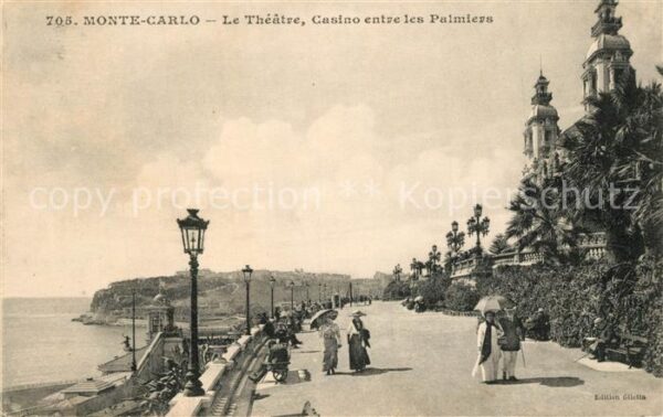 Monte-Carlo Theatre Casino entre les Palmiers