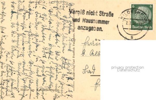 Hildesheim Motiv am Kehrwiederturm Serie Aus deuts – Bild 2