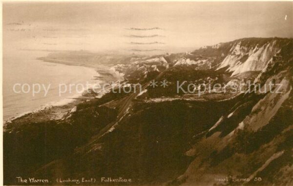 Folkestone The Warren Landschaftspanorama Küste