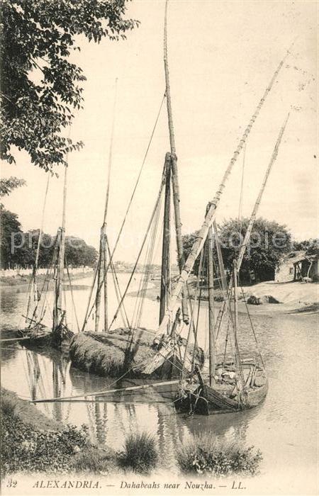 Alexandria Alexandrie Aegypten Dahabeahs near Nouzha