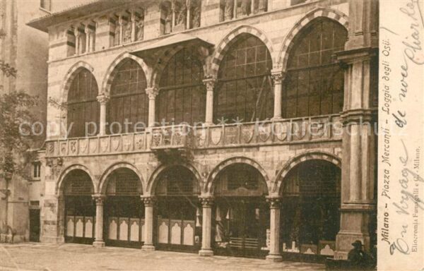 Milano Piazza Mercanti Loggia degli Osii