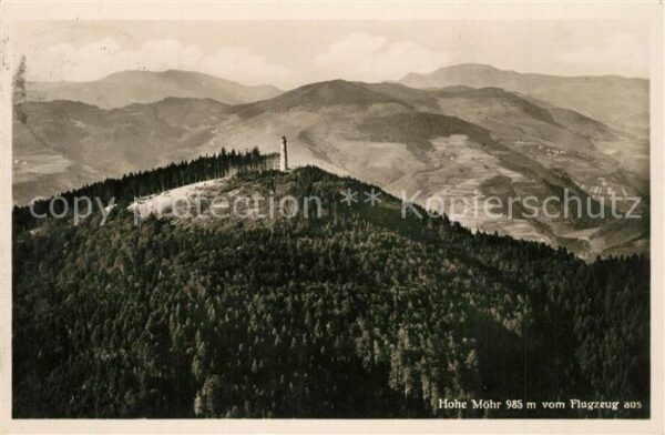 Schopfheim Hohe Möhr Aussichtsturm Fliegeraufnahme