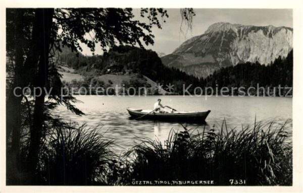 Oetz Bootfahren auf dem Piburgersee Bergsee
