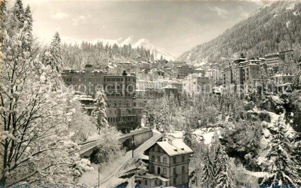 Bad Gastein Stadtpanorama im Winter