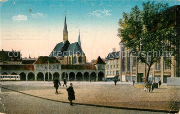 Dortmund Hansaplatz und Probsteikirche