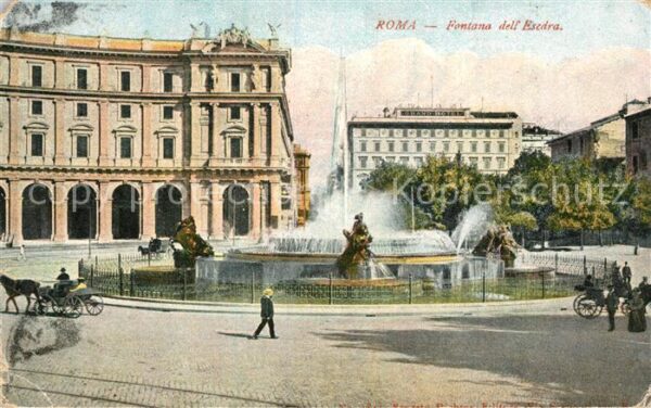 Roma Rom Fontana dell Esedra