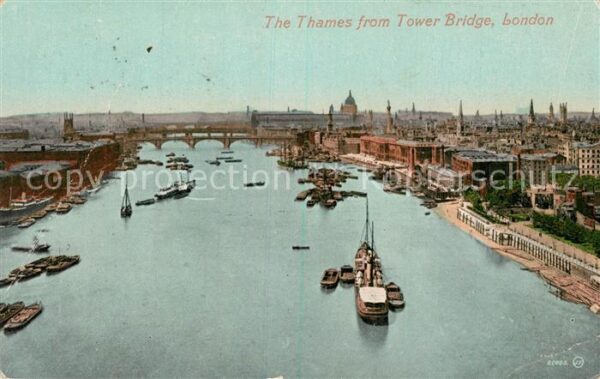 London The Thames from Tower Bridge