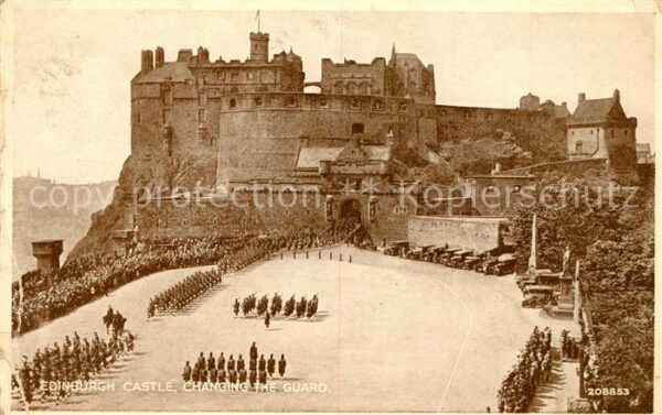 Edinburgh Scotland Castle changing the Guard