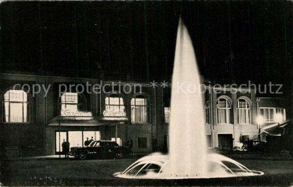 Bad Neuenahr-Ahrweiler Kurhaus bei Nacht Springbrunnen