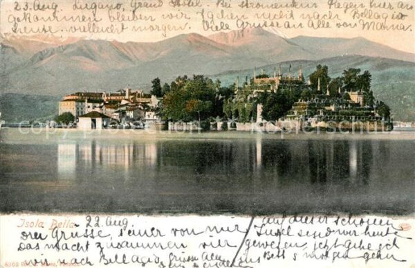 Isola Bella Lago Maggiore Ansicht vom See aus