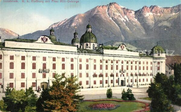 Innsbruck Königliche Hofburg mit Frau Hitt Gebirg