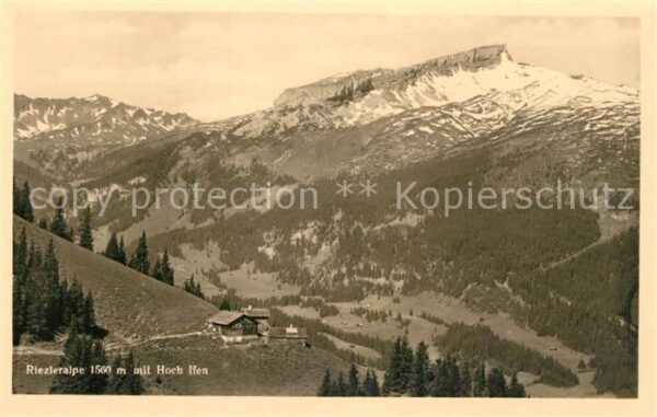 Riezlern Kleinwalsertal Vorarlberg Riezleralpe mit Hoch Ifen Allgäuer Alpe