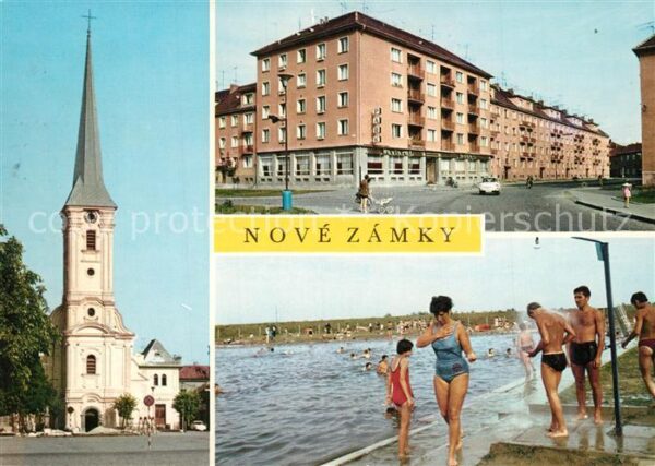 Nove Zamky Platz Kirche Strassenpartie Freibad